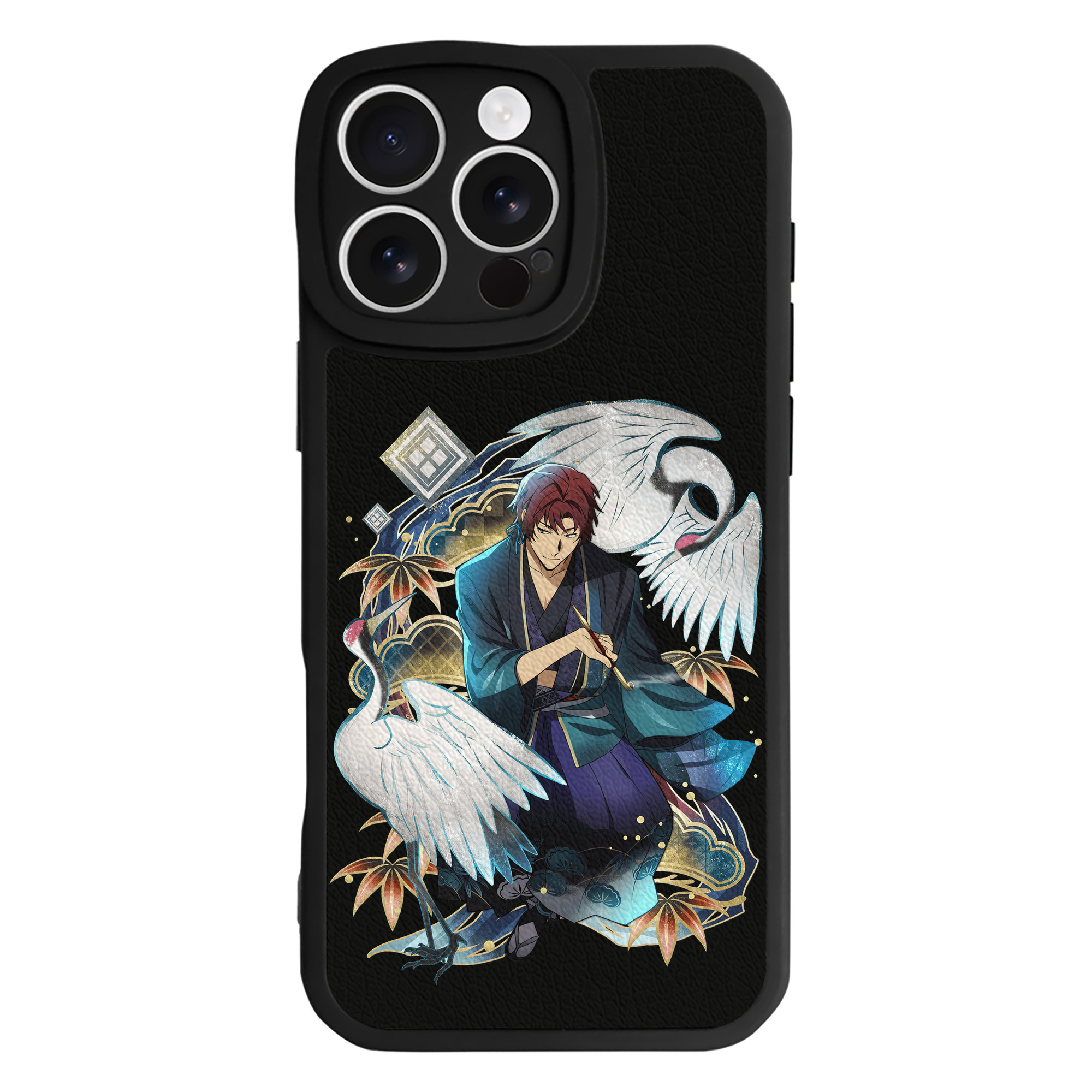 （画像用） 文豪ストレイドッグス Bungo Stray Dogs 【iPhone 16シリーズ対応】シリコンスマホケース（レザー調） 材質：シリコン